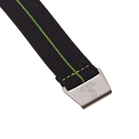 Lime Green/Black NATO Strap - Ocean Crawler Watch Co.
