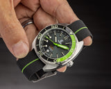 Lime Green/Black NATO Strap - Ocean Crawler Watch Co.