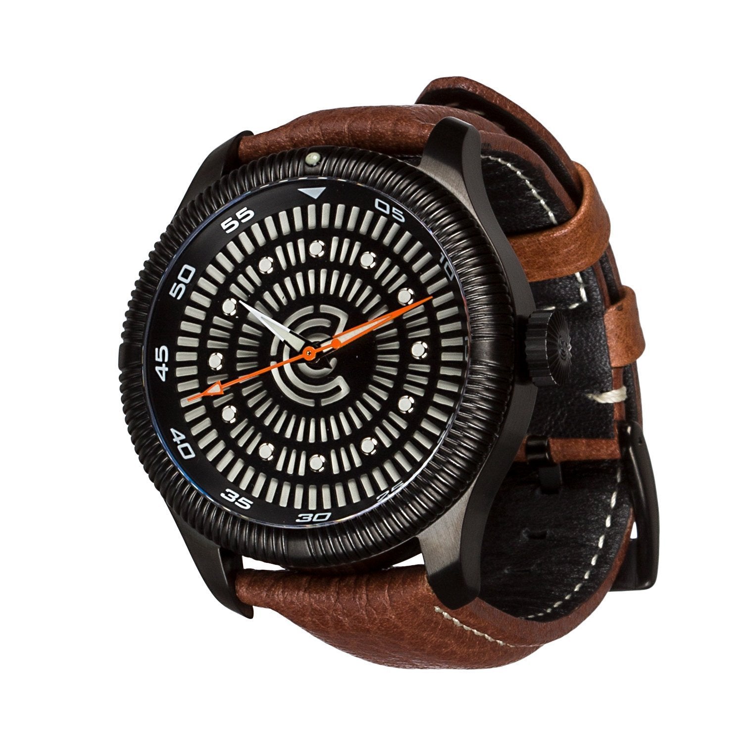 Lume Rush Diver - Black PVD - Ocean Crawler Watch Co.