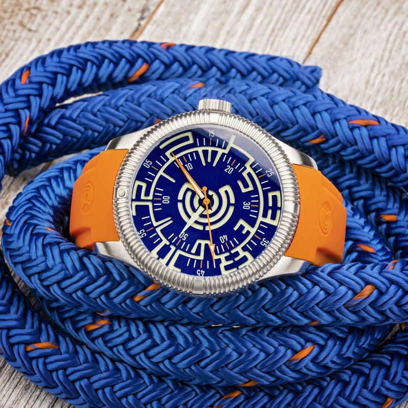 Lume Rush Diver v2 - Blue - Sample - Ocean Crawler Watch Co.