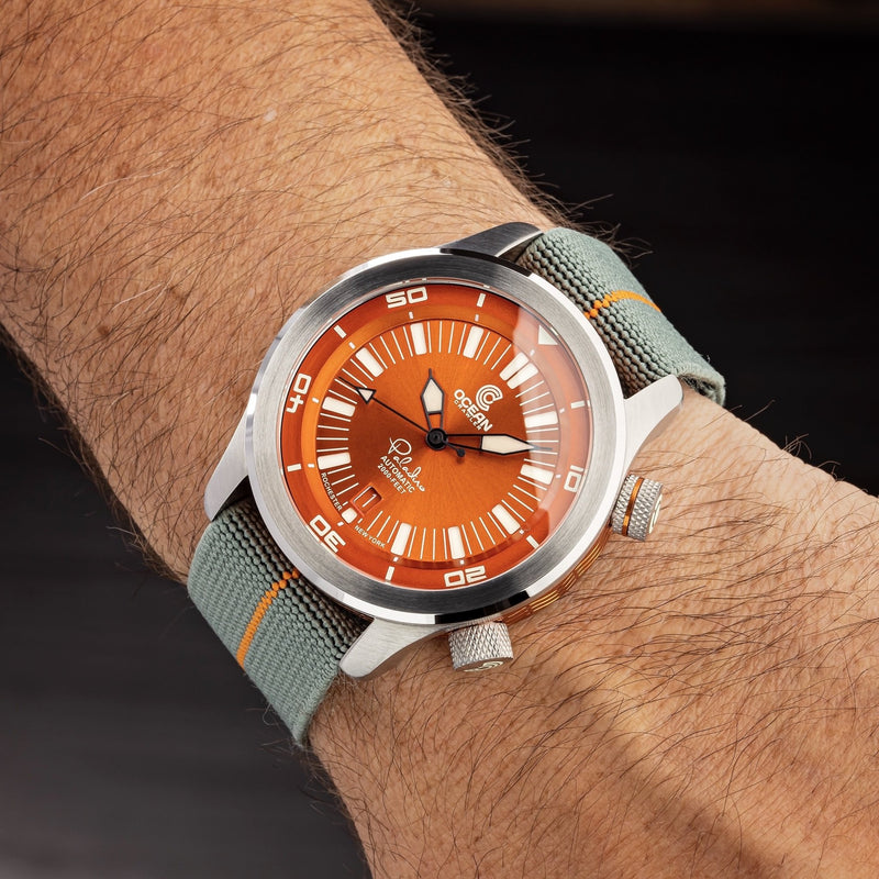 Military Green/Black NATO Strap - Ocean Crawler Watch Co.