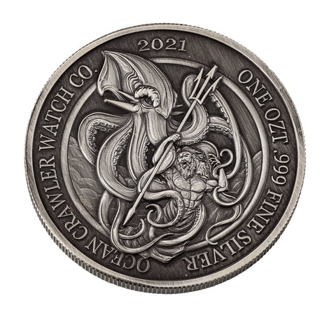 Ocean Crawler 1 oz Silver Round - Preorder - Limited Edition - Ocean Crawler Watch Co.
