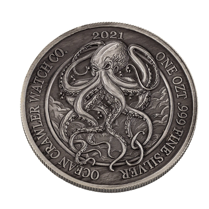 Ocean Crawler 1 oz Silver Round - Preorder - Limited Edition - Ocean Crawler Watch Co.