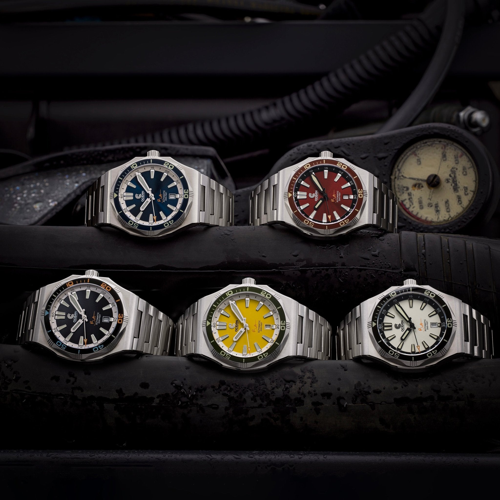 Ocean Crawler Bolt - Black - Preorder - Ocean Crawler Watch Co.