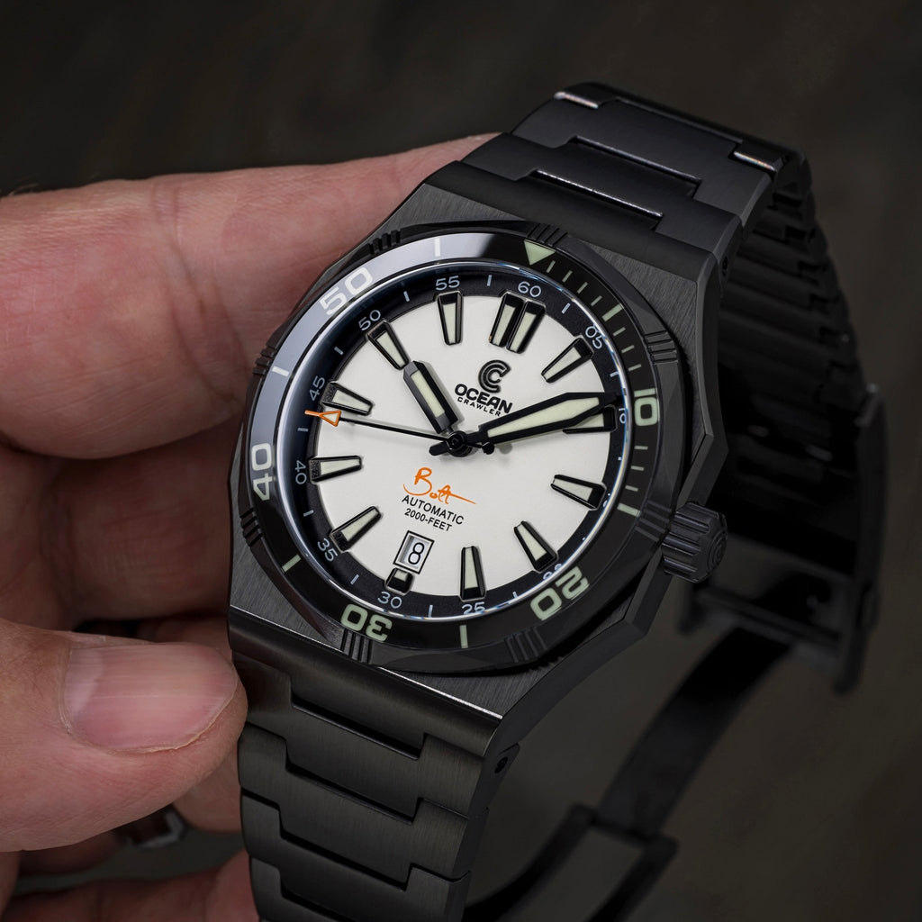 Advanced Oceanwatch Bolt Full Lume Automatic Watch | Ocean Crawler – Ocean Crawler Watch Co.