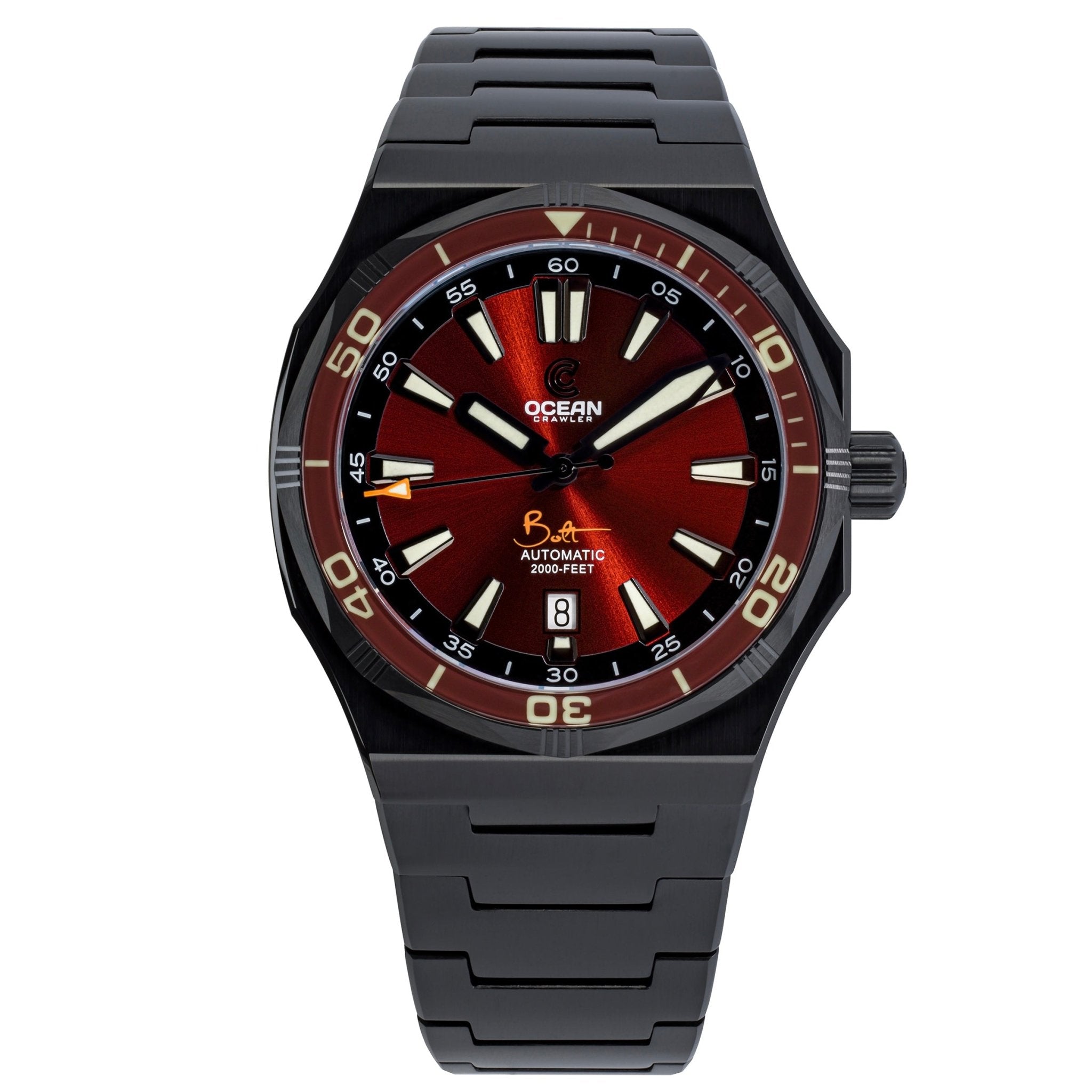 Ocean Crawler Bolt DLC - Red - Ocean Crawler Watch Co.