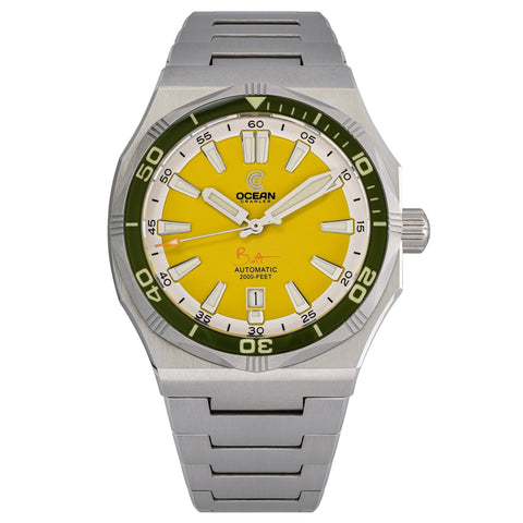 Ocean Crawler Bolt - Yellow - Preorder - Ocean Crawler Watch Co.
