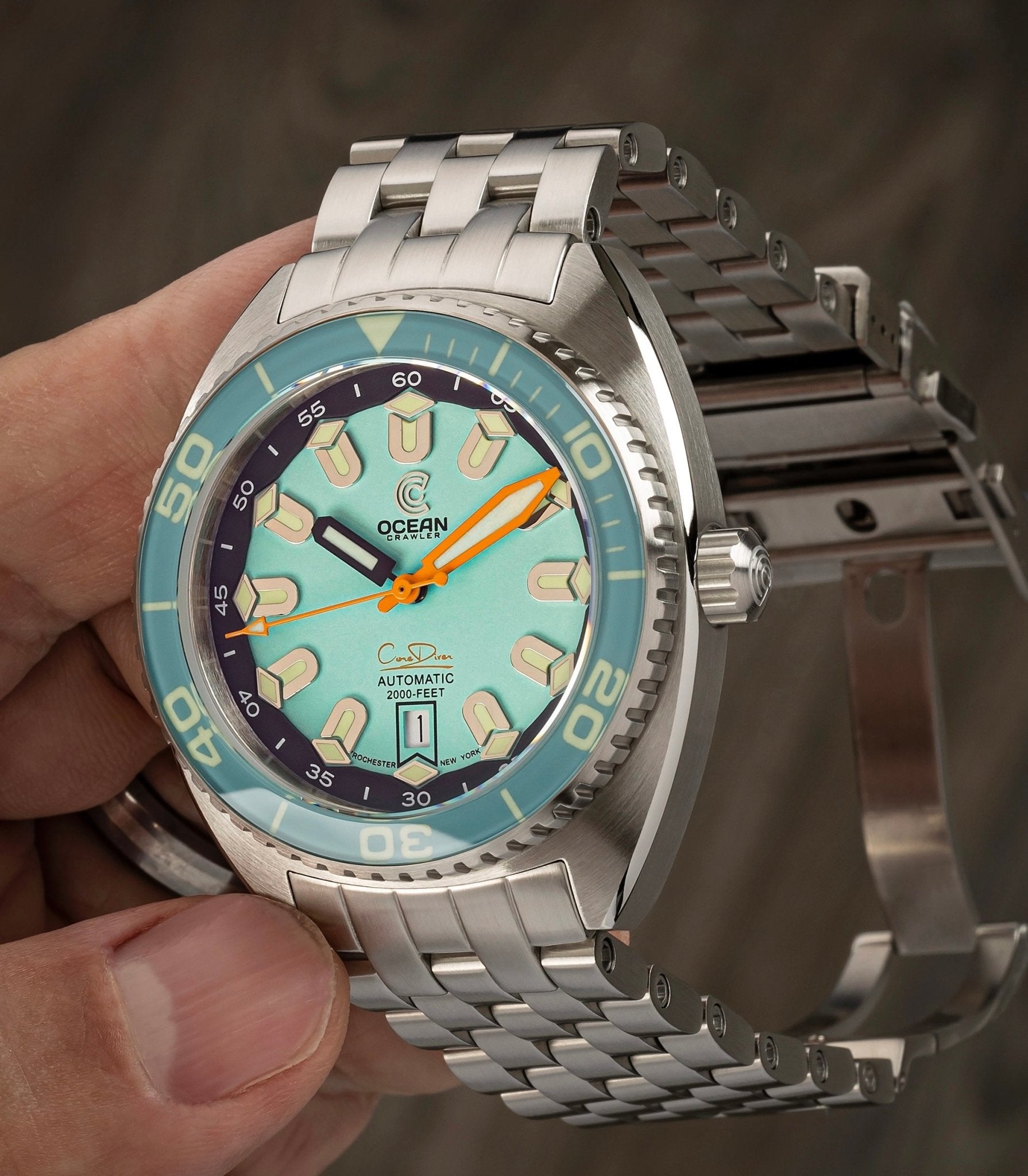 Ocean Crawler bracelet with ratchet extension clasp - 22mm - Ocean Crawler Watch Co.