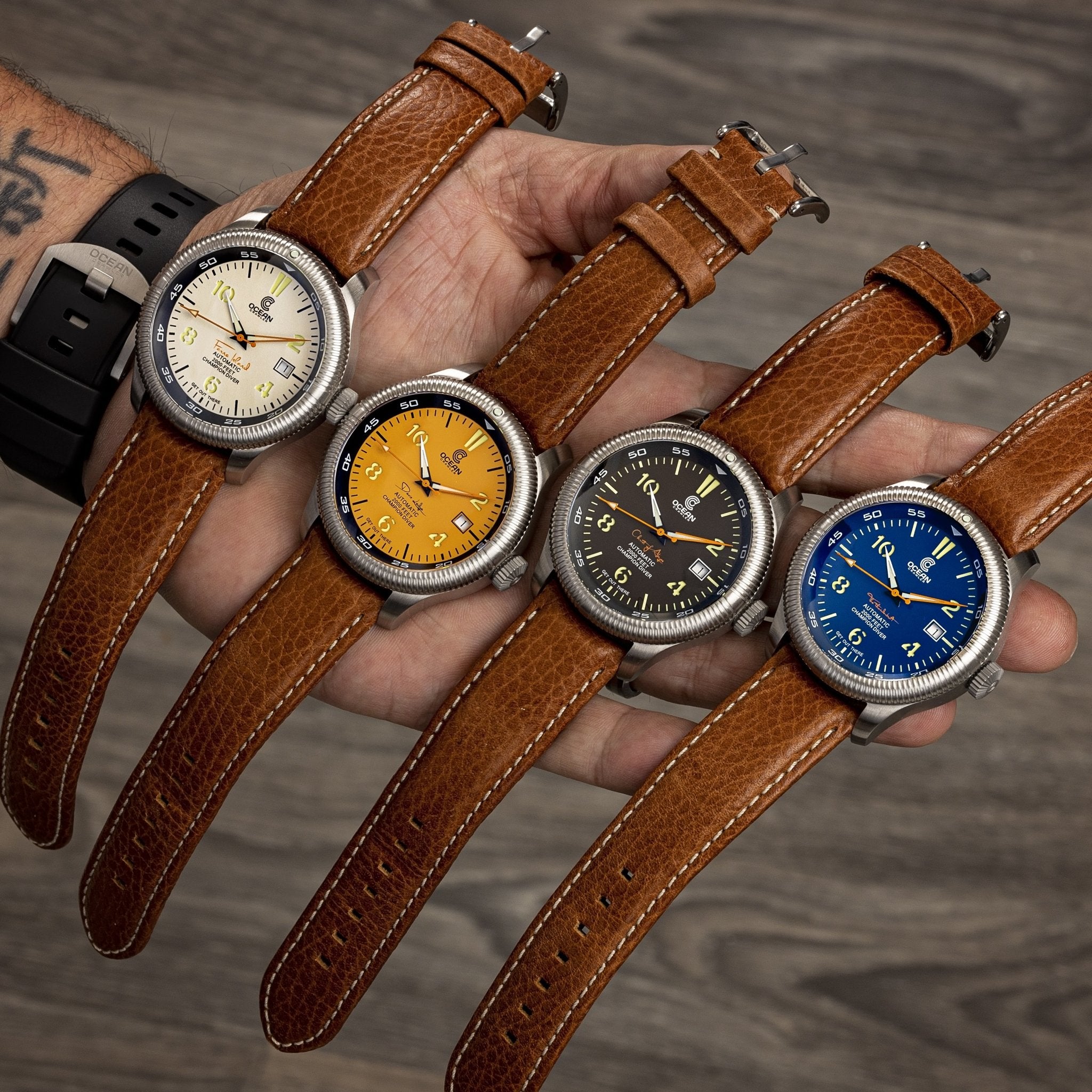 Ocean Crawler Champion Diver V2 - Blue - SE – Ocean Crawler Watch Co.