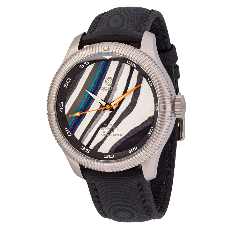 Ocean Crawler Champion Diver - Fordite - Type C - Ocean Crawler Watch Co.
