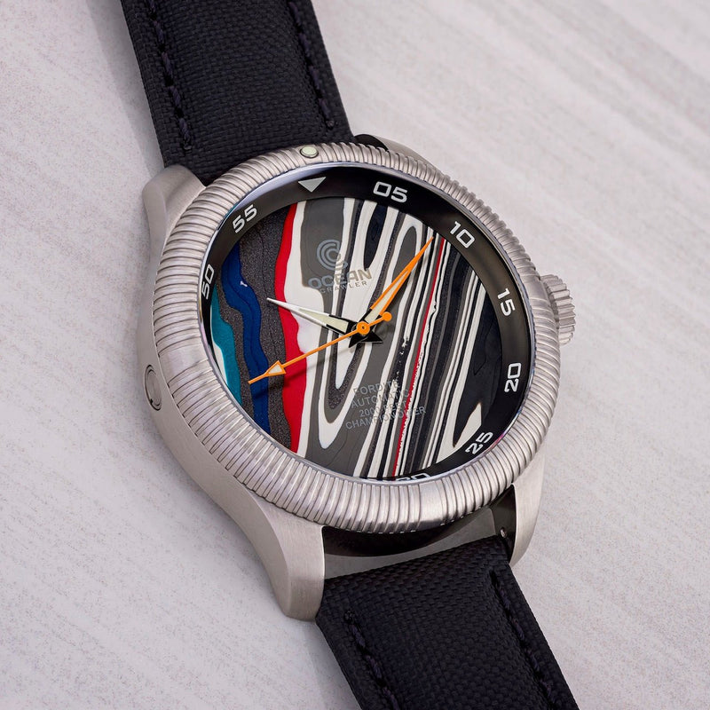 Ocean Crawler Champion Diver - Fordite - Unique Piece - TurboTime - Ocean Crawler Watch Co.