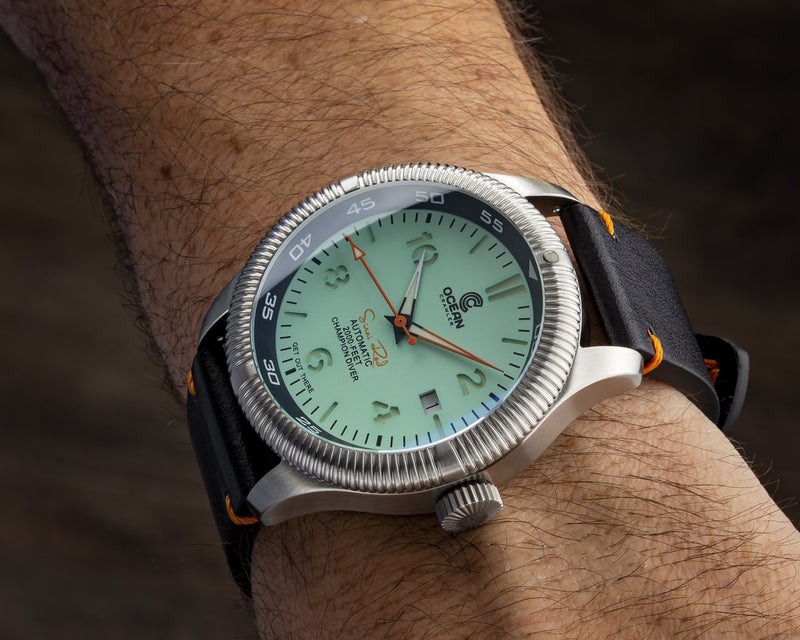 Ocean Crawler Champion Diver - Mint - Ocean Crawler Watch Co.