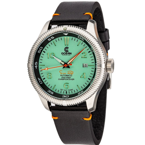 Ocean Crawler Champion Diver - Mint - Ocean Crawler Watch Co.