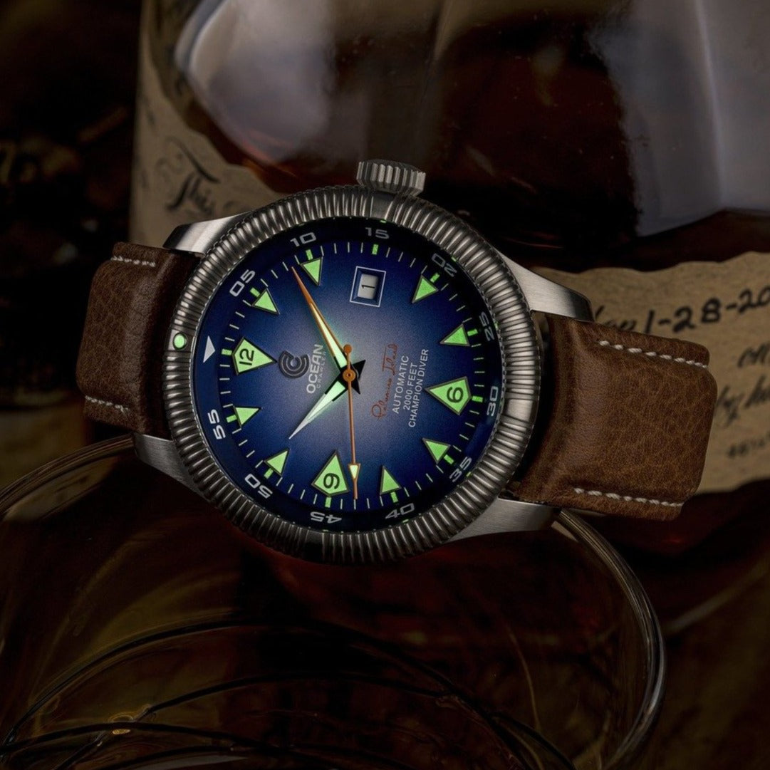 Ocean Crawler Champion Diver - Palomino Isl. - Blue - Ocean Crawler Watch Co.