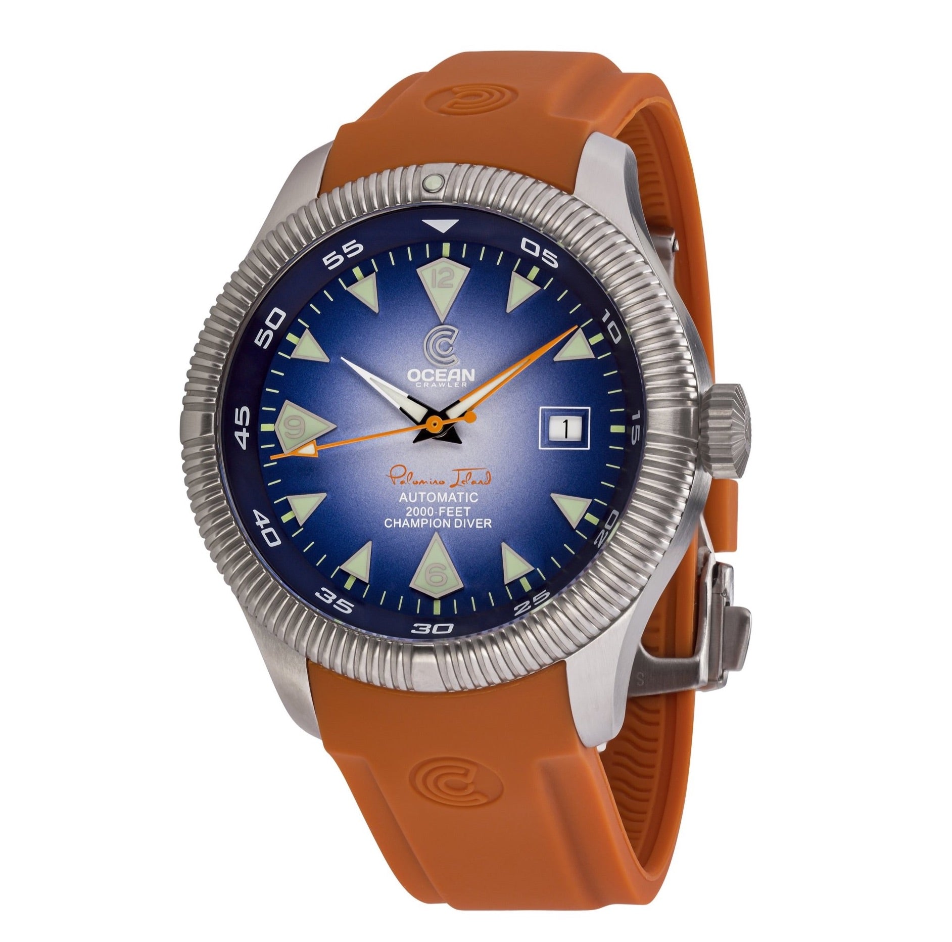 Ocean Crawler Champion Diver - Palomino Isl. - Blue - Ocean Crawler Watch Co.