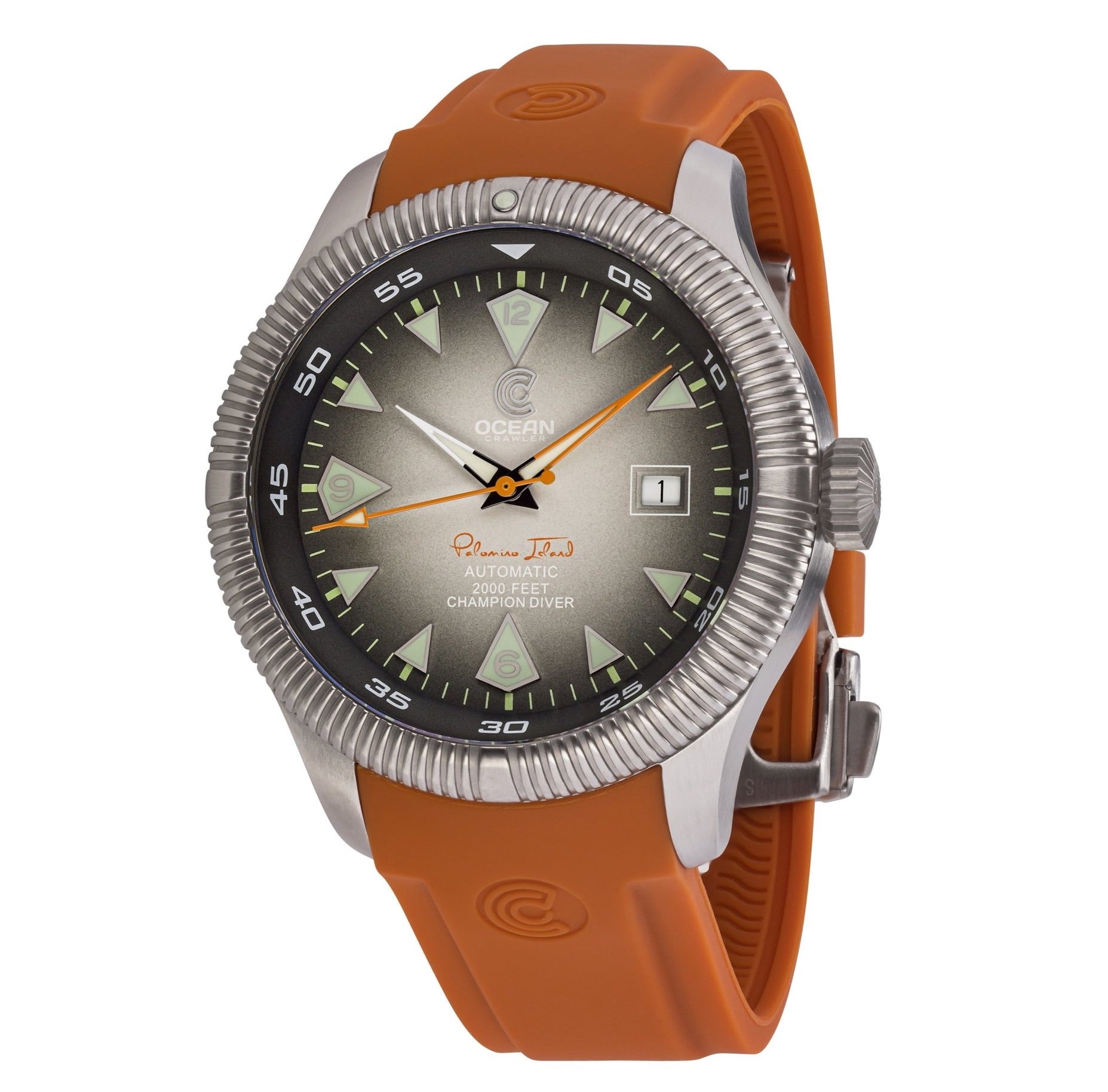 Ocean Crawler Champion Diver - Palomino Isl. - Grey - Ocean Crawler Watch Co.