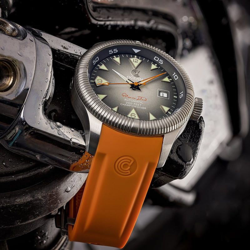 Ocean Crawler Champion Diver - Palomino Isl. - Grey - Ocean Crawler Watch Co.