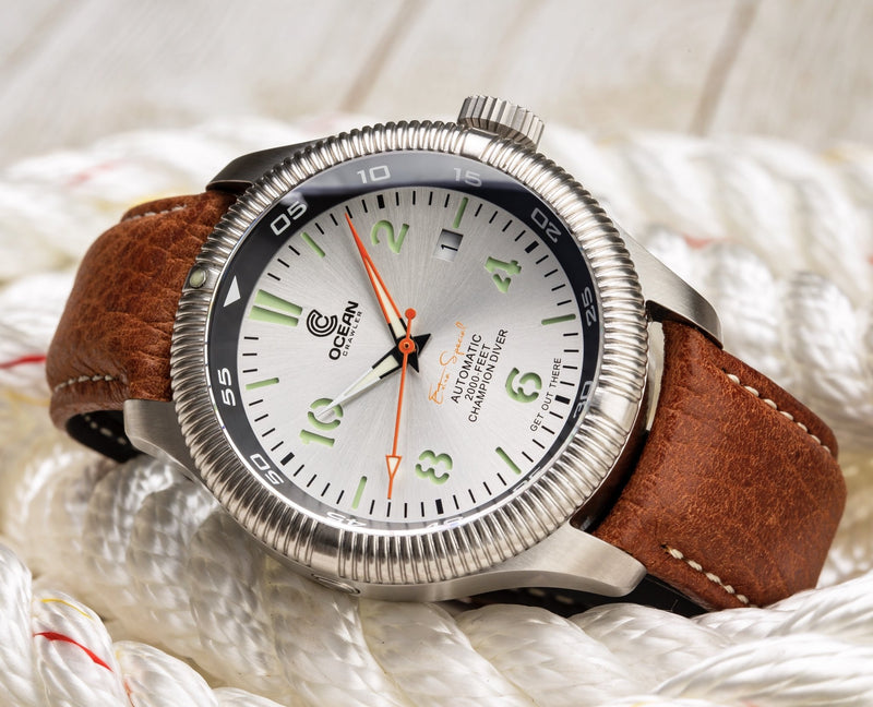 Ocean Crawler Champion Diver - Silver - Ocean Crawler Watch Co.