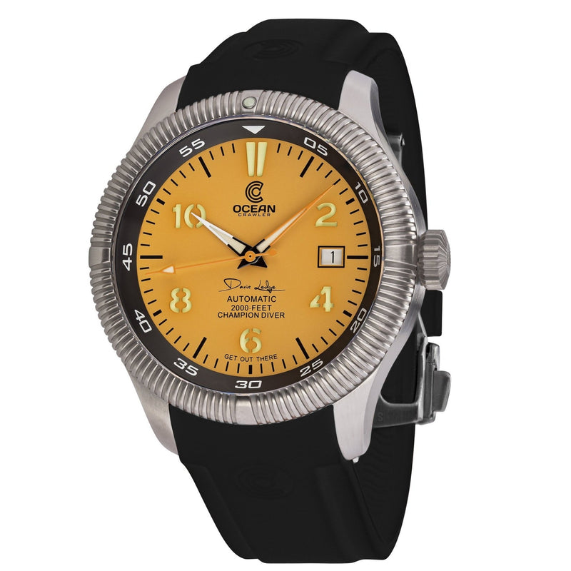 Ocean Crawler Champion Diver - Yellow V2 - Ocean Crawler Watch Co.