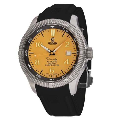 Ocean Crawler Champion Diver - Yellow V2 - Ocean Crawler Watch Co.