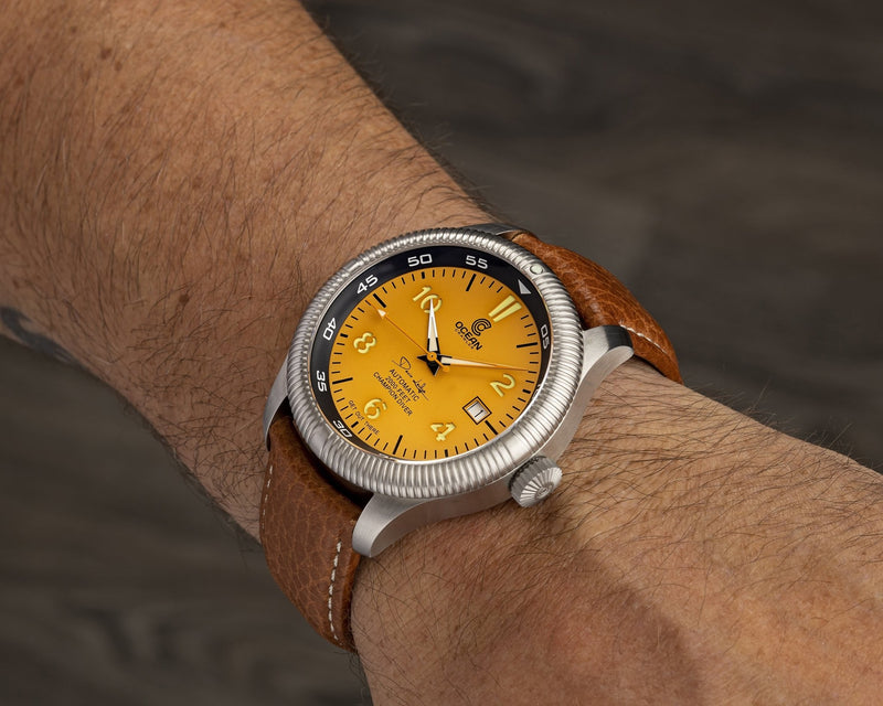 Ocean Crawler Champion Diver - Yellow V2 - Ocean Crawler Watch Co.