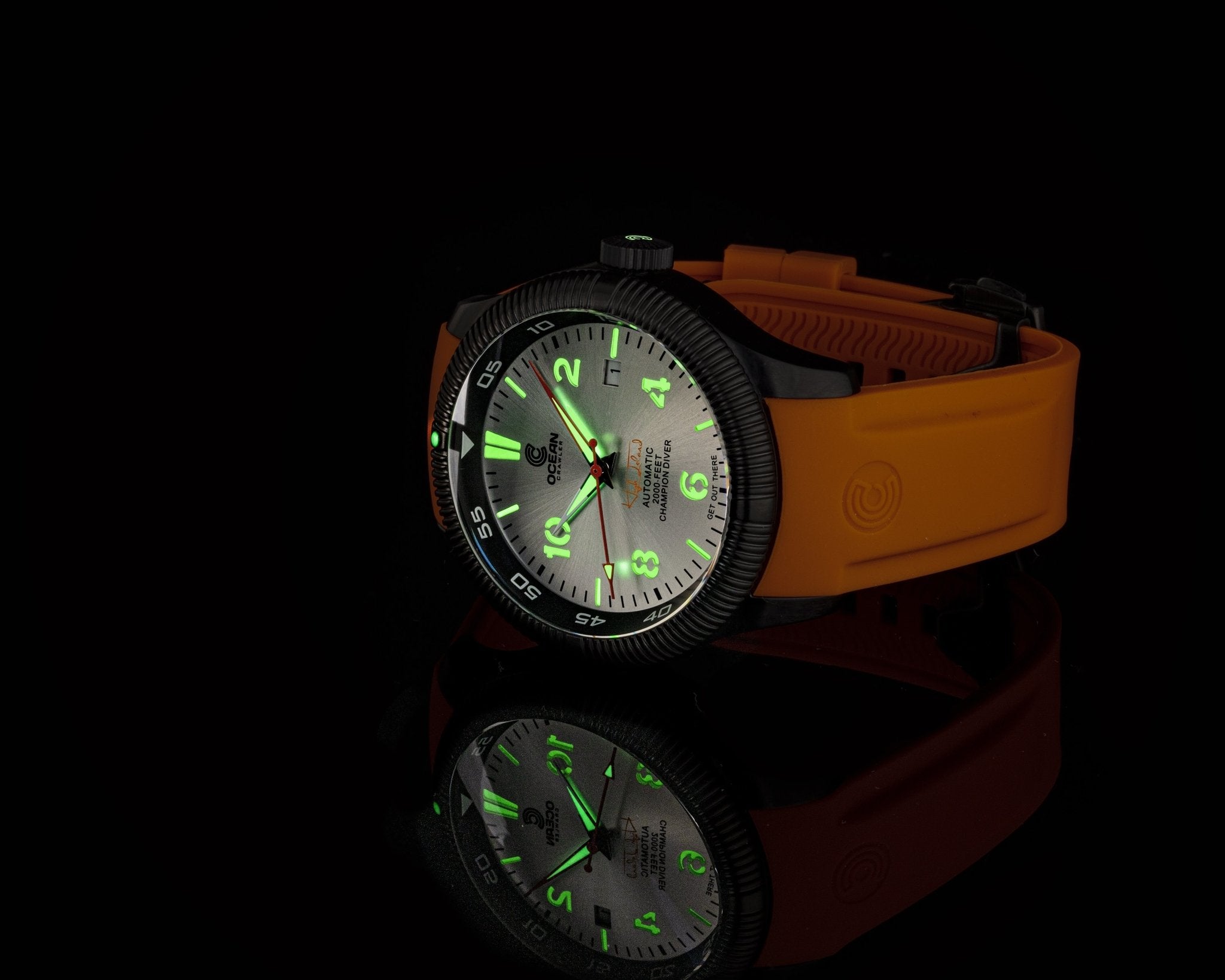 Ocean Crawler Champion DLC Silver Sample - Floor Model - Ocean Crawler Watch Co.