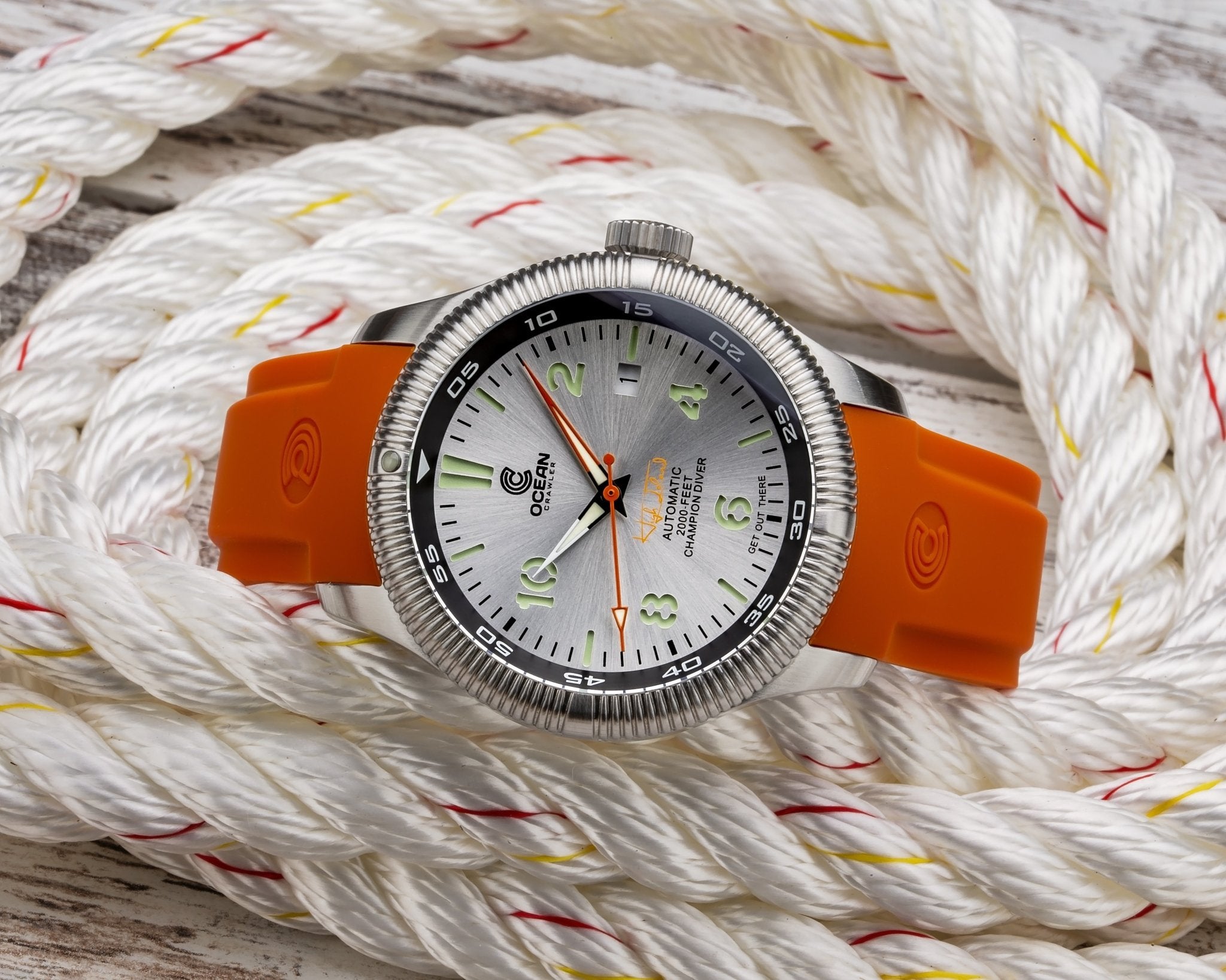 Ocean Crawler Champion Silver Sample - Floor Model - Ocean Crawler Watch Co.