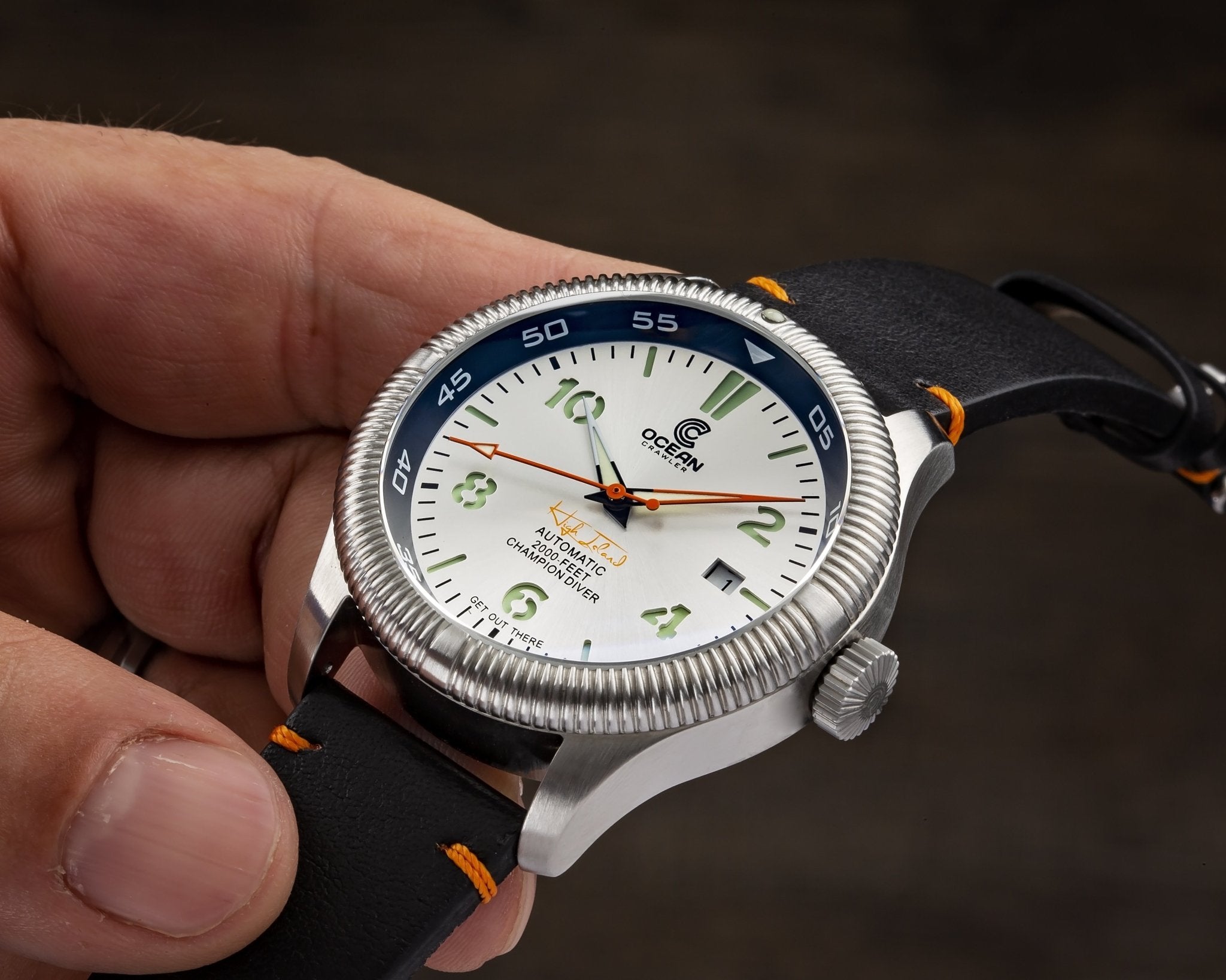 Ocean Crawler Champion Silver Sample - Floor Model - Ocean Crawler Watch Co.