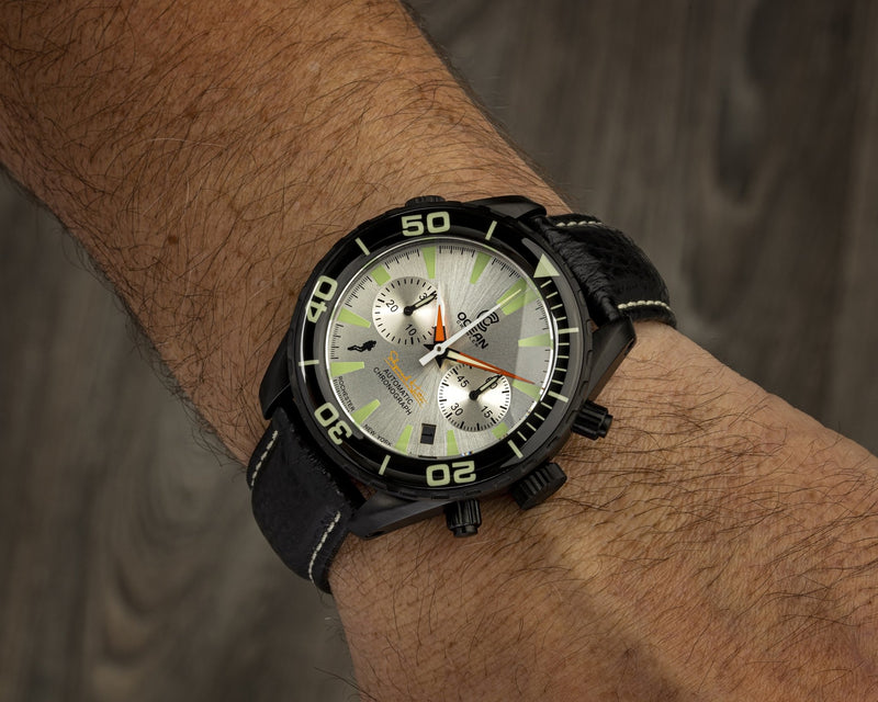 Ocean Crawler Chronograph Prototype - Silver - Ocean Crawler Watch Co.
