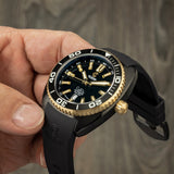 Ocean Crawler Core Diver - 18K Gold - Preorder (Black DLC Version) - Ocean Crawler Watch Co.