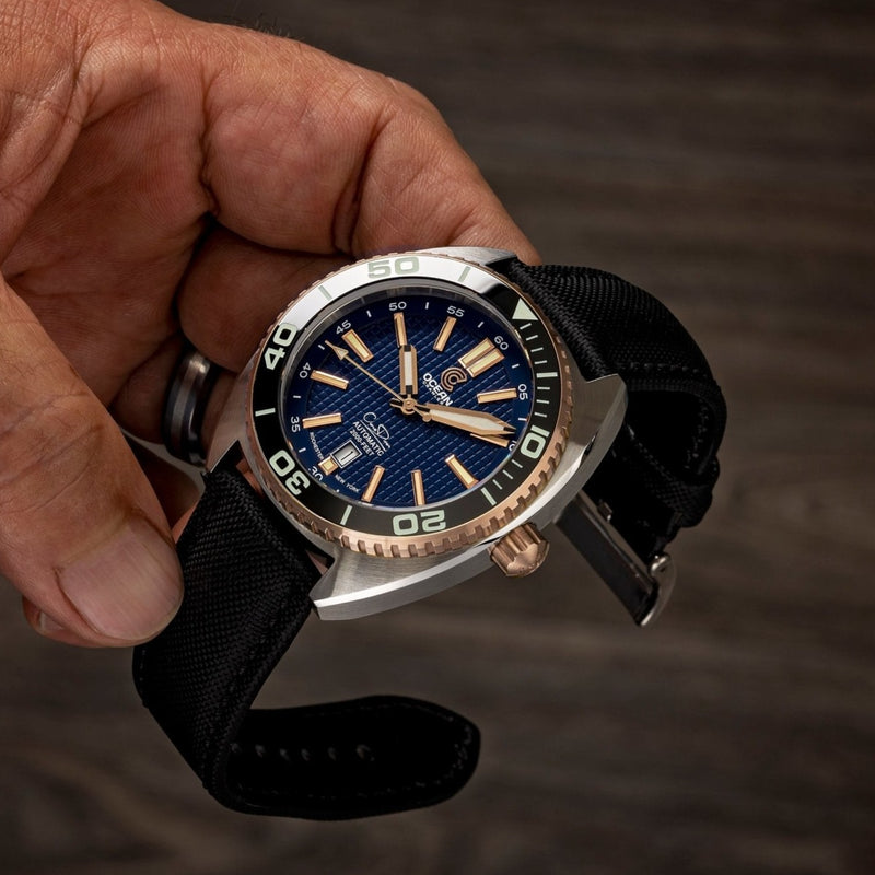 Ocean Crawler Core Diver - 18K Red Gold - Ocean Crawler Watch Co.
