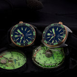 Ocean Crawler Core Diver - 18K Red Gold (Black DLC Version) - Ocean Crawler Watch Co.