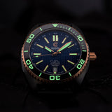 Ocean Crawler Core Diver - 18K Red Gold (Black DLC Version) - Ocean Crawler Watch Co.