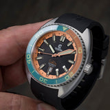 Ocean Crawler Core Diver 2024 - Aqua/Salmon - Ocean Crawler Watch Co.