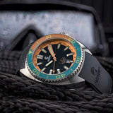 Ocean Crawler Core Diver 2024 - Aqua/Salmon - Ocean Crawler Watch Co.