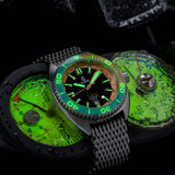 Ocean Crawler Core Diver 2024 - Aqua/Salmon - Ocean Crawler Watch Co.