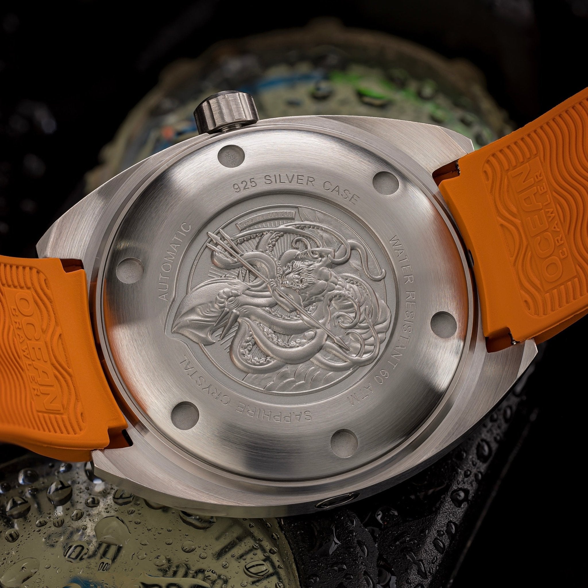 Ocean Crawler Core Diver - 925 Silver Case - Black - Prototype - Ocean Crawler Watch Co.