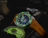 Ocean Crawler Core Diver - Aqua/Gradient Blue V3 - Ocean Crawler Watch Co.