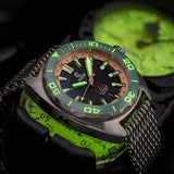 Ocean Crawler Core Diver - Aqua/Salmon V3 - Preorder - Ocean Crawler Watch Co.