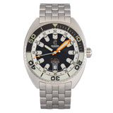 Ocean Crawler Core Diver - Black White - Limited Dragoon Leather - Ocean Crawler Watch Co.