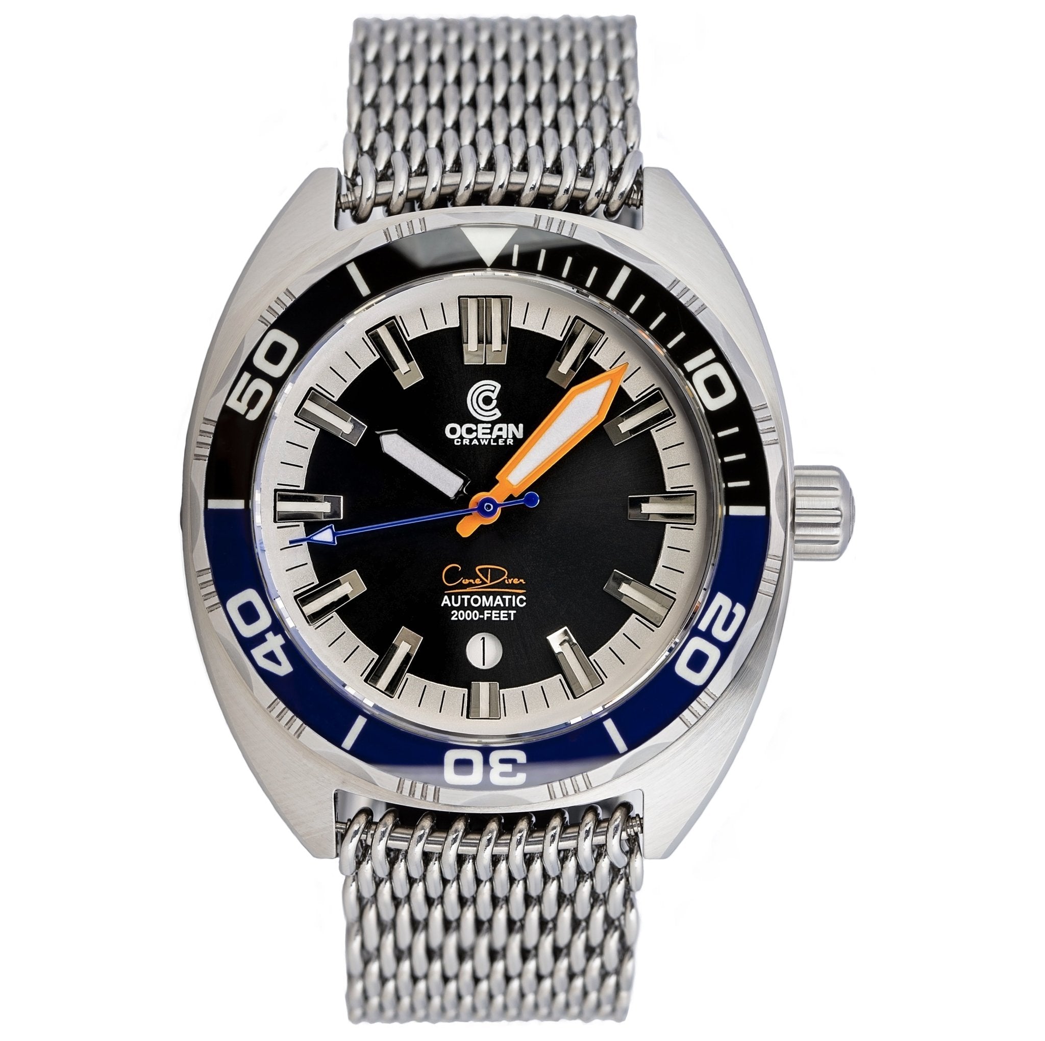 Ocean Crawler Core Diver - Black/Blue - Ocean Crawler Watch Co.
