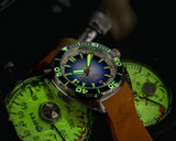 Ocean Crawler Core Diver - Black/Gradient Blue V3 - Ocean Crawler Watch Co.