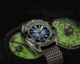 Ocean Crawler Core Diver - Black/Gradient Blue V3 - Ocean Crawler Watch Co.