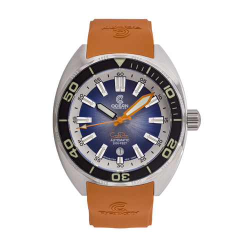 Ocean Crawler Core Diver - Black/Gradient Blue V3 - Ocean Crawler Watch Co.