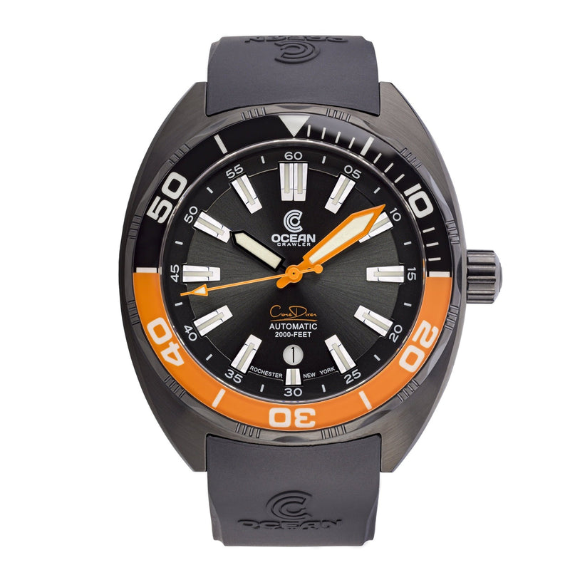 Ocean Crawler Core Diver - Black/Orange DLC - Preorder - Ocean Crawler Watch Co.