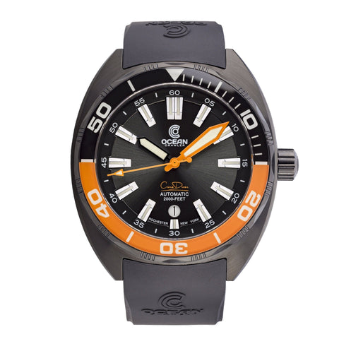 Ocean Crawler Core Diver - Black/Orange DLC - Preorder - Ocean Crawler Watch Co.