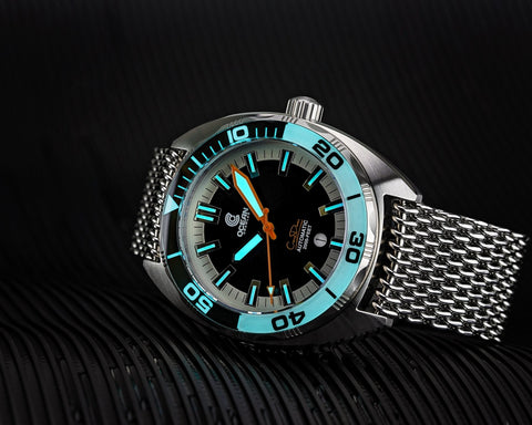 Ocean Crawler Core Diver Black/White Sample - Floor Model - Ocean Crawler Watch Co.