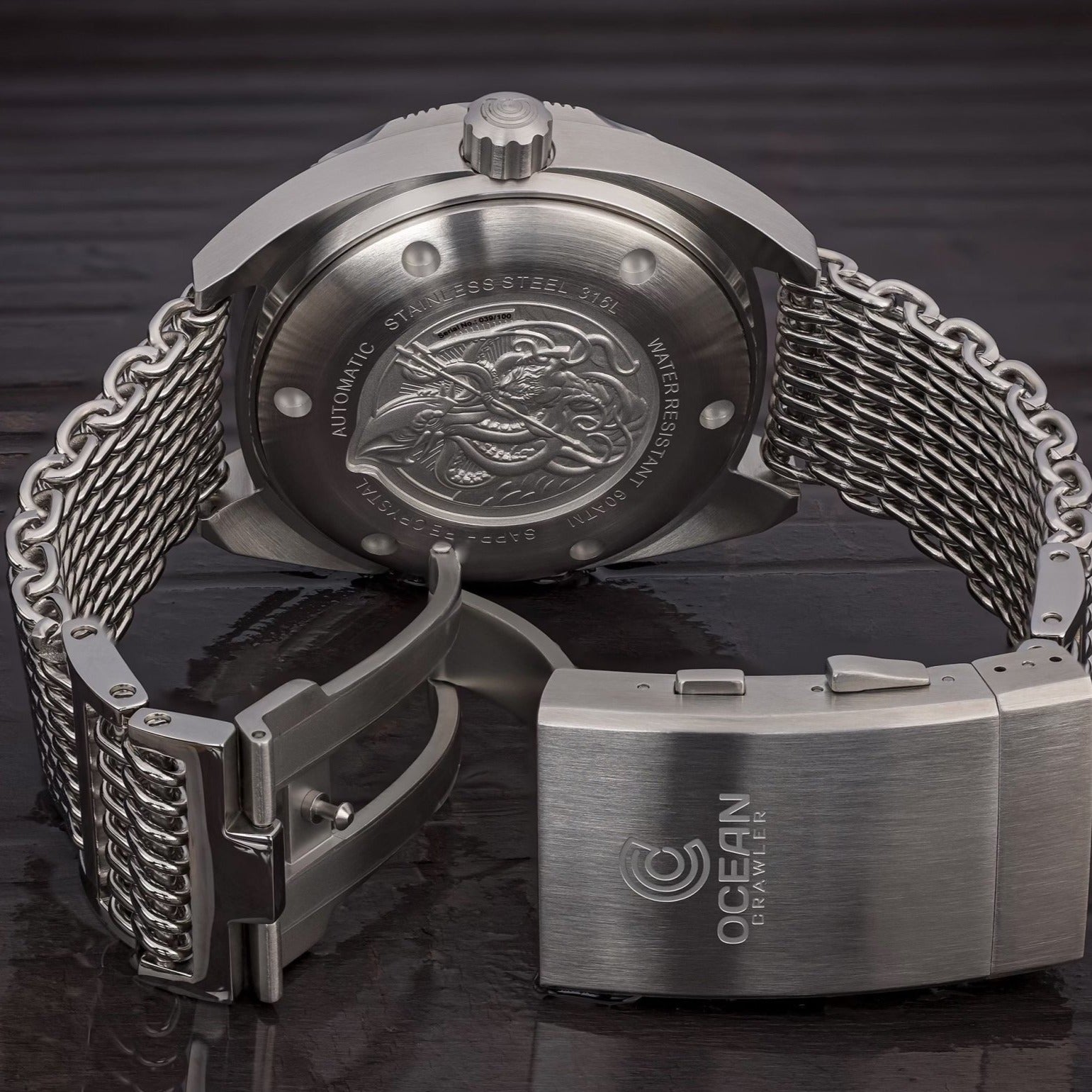 Ocean Crawler Core Diver - Black/White v3 - Ocean Crawler Watch Co.