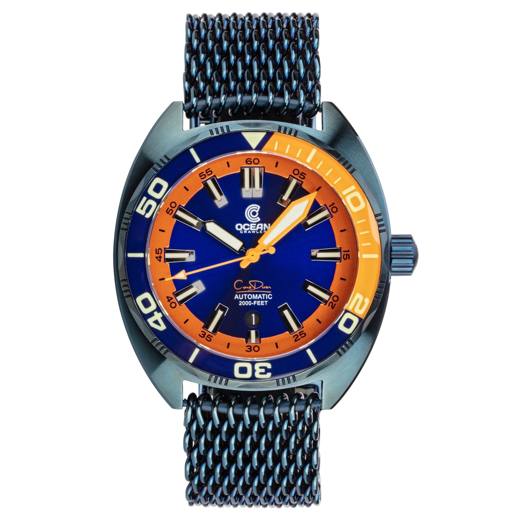 Ocean Crawler Core Diver - Blue Steel - Ocean Crawler Watch Co.