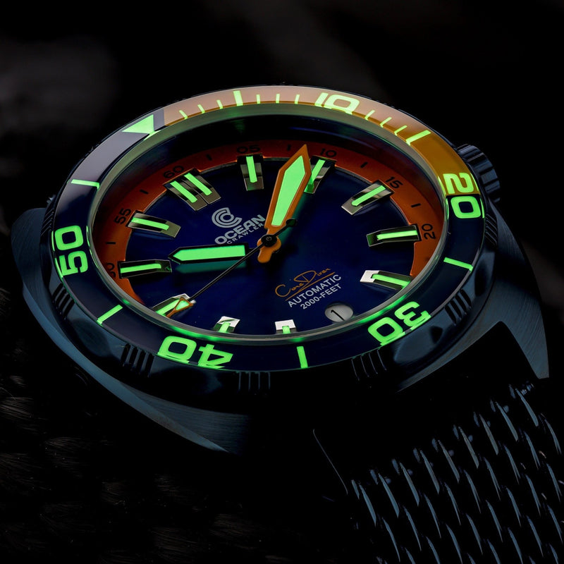Ocean Crawler Core Diver - Blue Steel v3 - Ocean Crawler Watch Co.